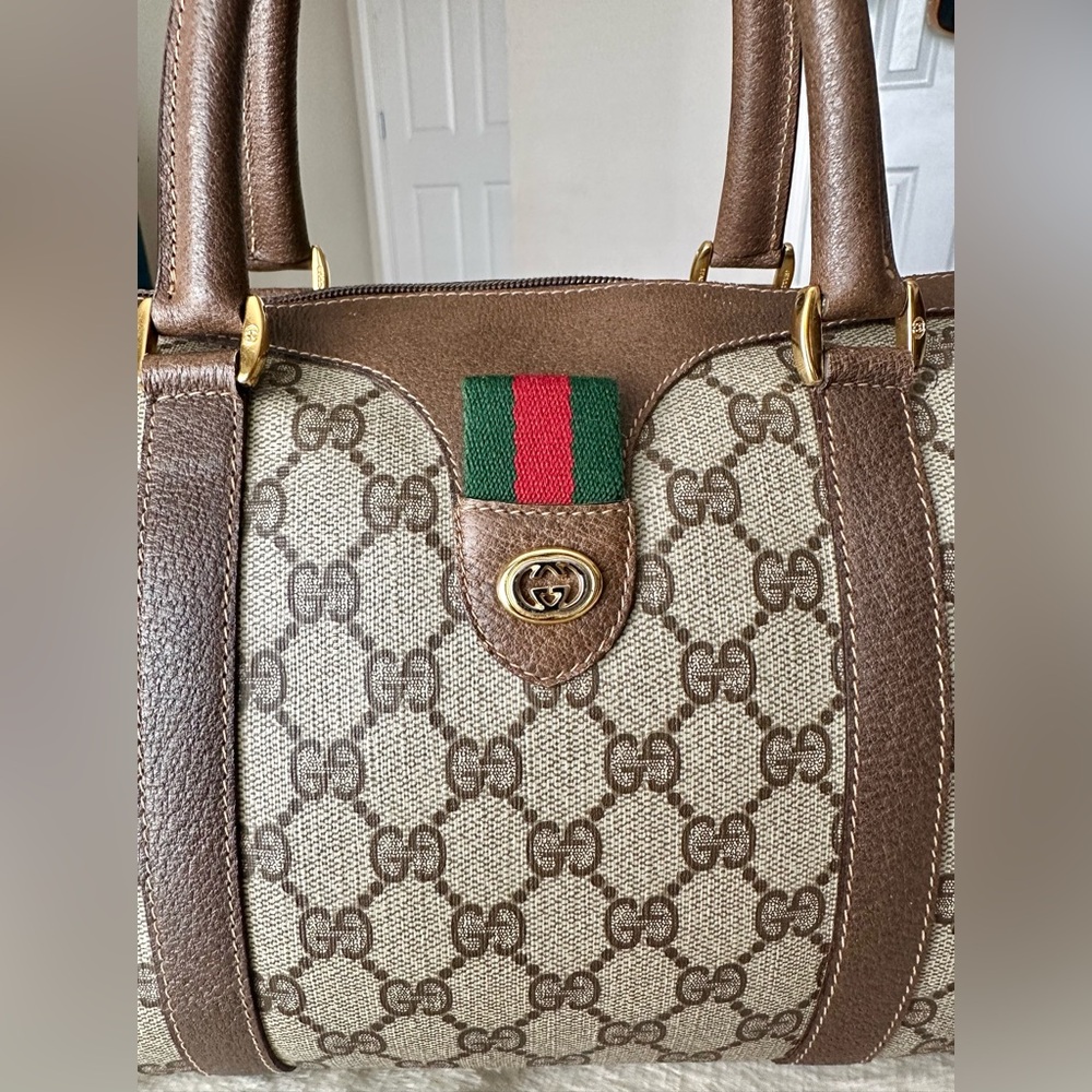 ❌SOLD❌ Gucci PVC Boston Bag - Picture 6 of 16